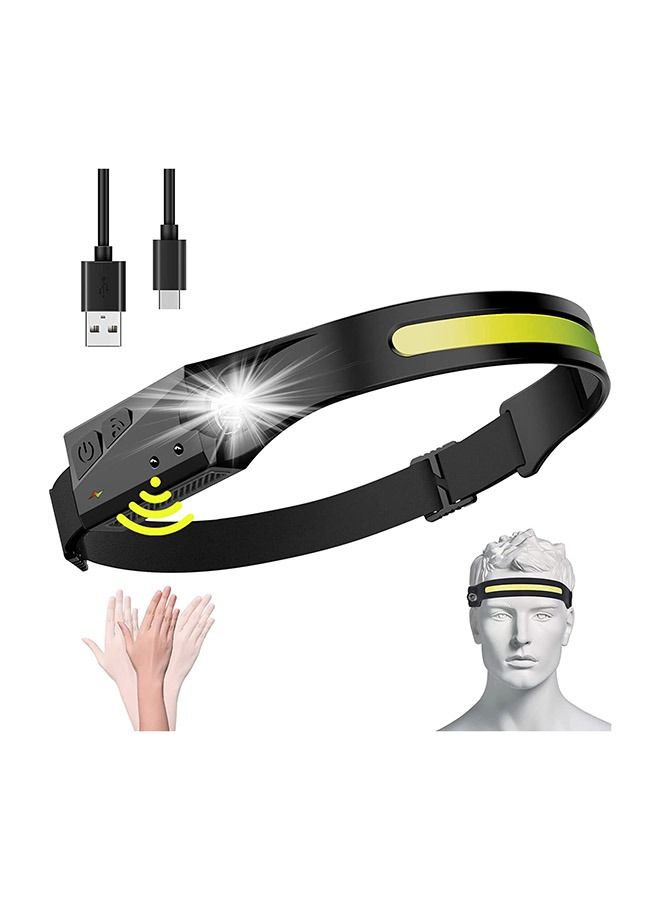 LED Headlamp Rechargeable COB Camping Headlamp, 230¡ã Illumination Headlight with Motion Sensor, Lightweight, Weatherproof, 2 Light Source Head Lamp Flashlight for Camping, Hiking, Running, Outdoor - LED Headlamp Rechargeable COB Camping Headlamp, 230¡ã Illumination Headlight with Motion Sensor, Lightweight, Weatherproof, 2 Light Source Head Lamp Flashlight for Camping, Hiking, Running, Outdoor -
